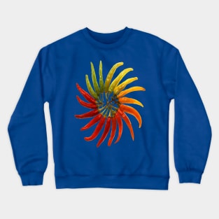 Chili Color Wheel Vector for Chili Lovers Crewneck Sweatshirt